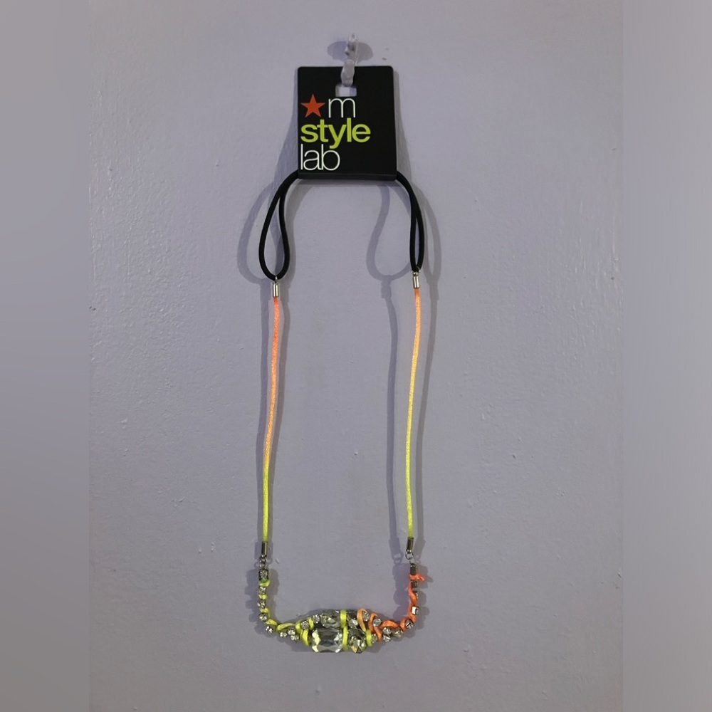 Macy's Neon Yellow and Orange Headband